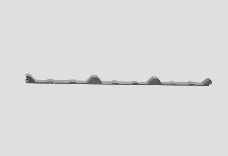 Roof Panels 9 In Outside Foam For Metal Roofs Classic Rib Profile Foam